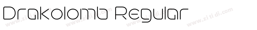 Drakolomb Regular字体转换 Drakolomb Regular字体转换